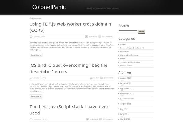 colonelpanic.net site used Ariletech