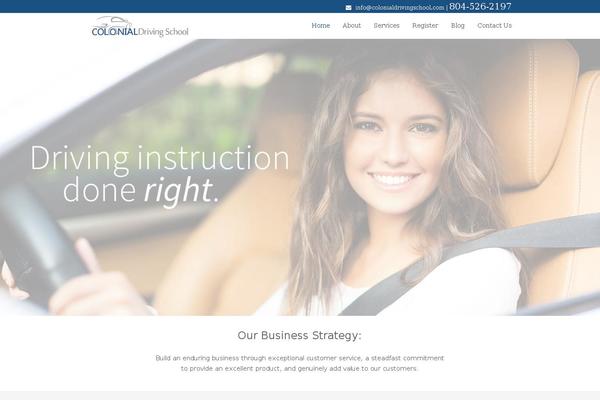 Colonial theme site design template sample