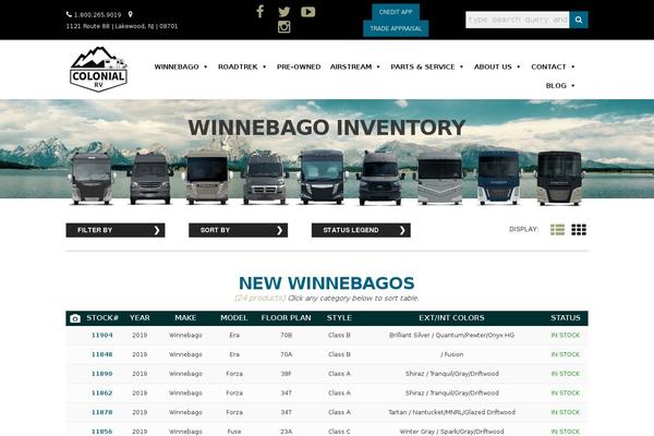 colonialwinnebago.com site used Colonial