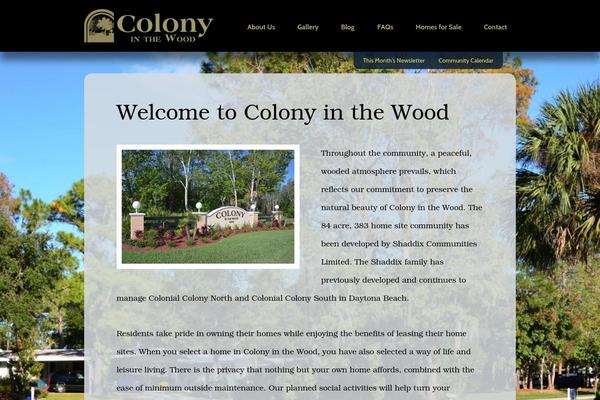 colonyinthewood.com site used Colony