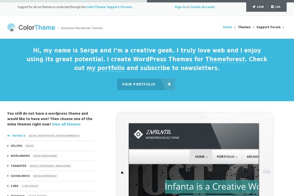 Site using Radiantthemes-addons plugin