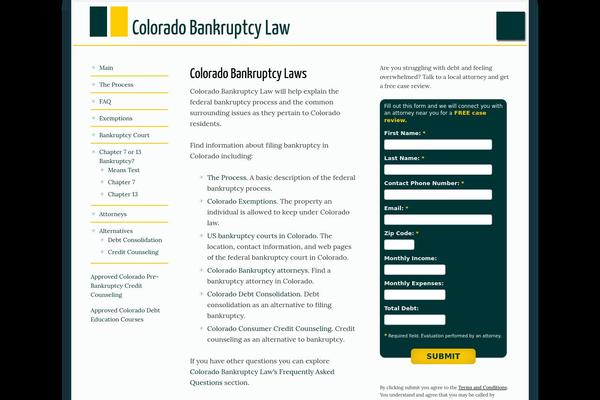 Focus theme site design template sample