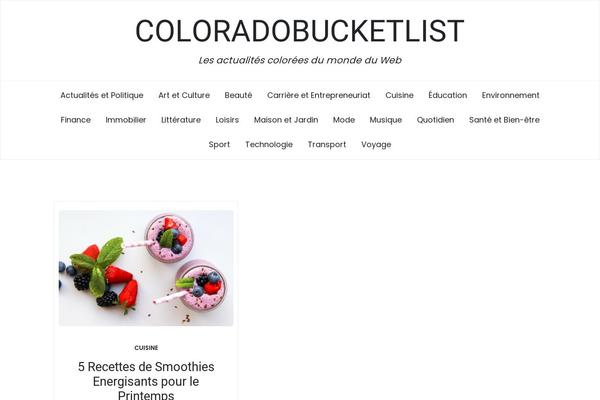 coloradobucketlist.com site used Blog Eye