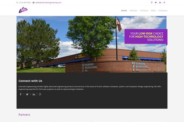 Envision theme site design template sample