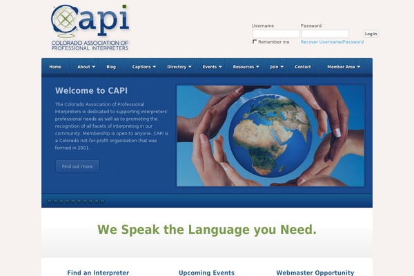 coloradointerpreters.org site used Akita