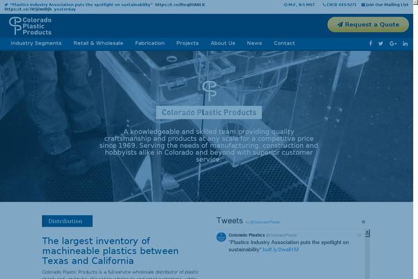coloradoplastics.com site used Wordpress Bootstrap Master
