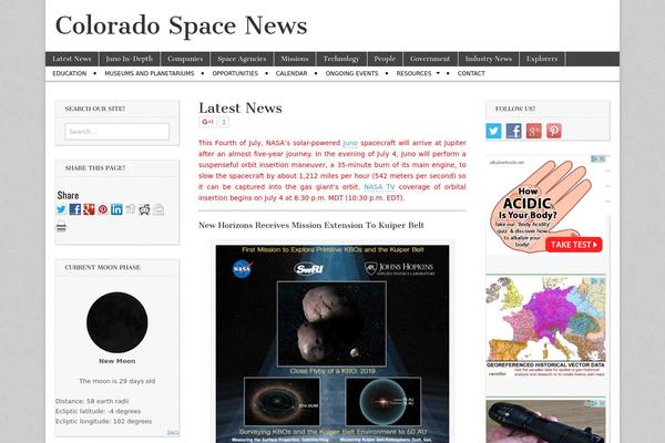 Magazine Basic theme site design template sample