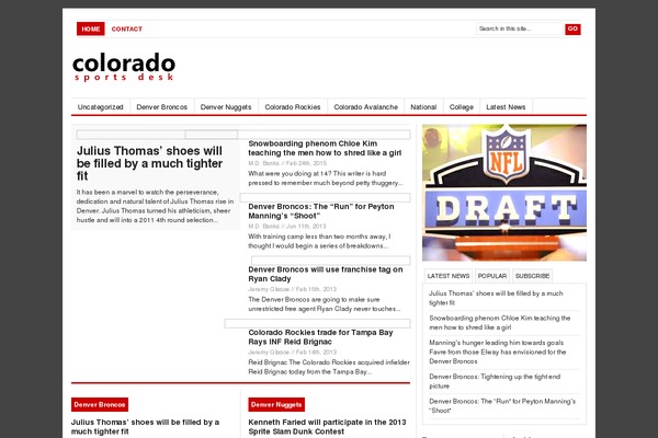 Newswire theme site design template sample