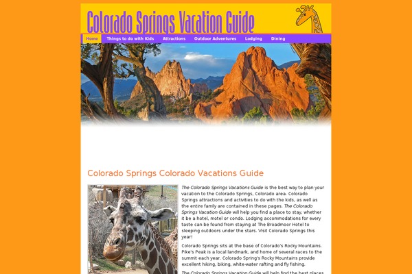 Colorado theme site design template sample