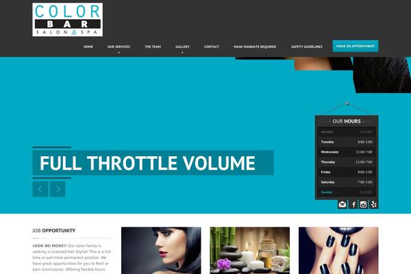 HairPress theme site design template sample