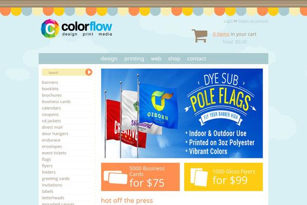 Site using Web-to-print-online-designer plugin
