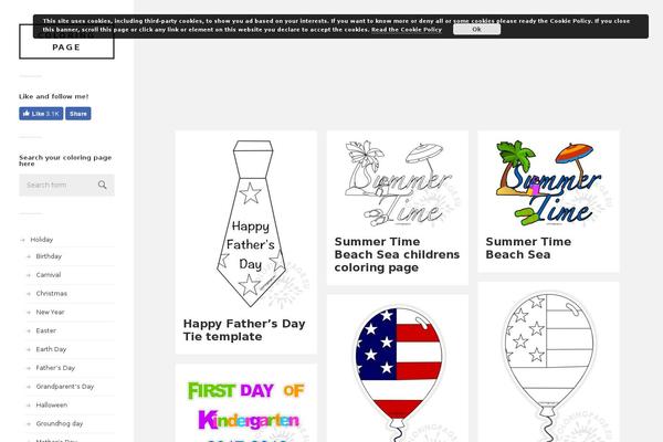 coloringpage.eu site used Gridlove