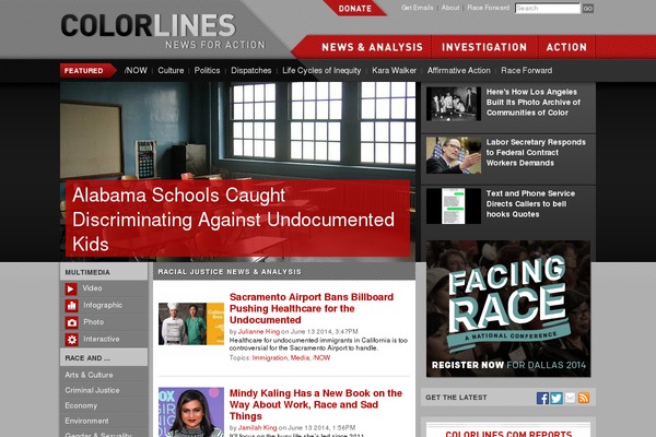 colorlines.com site used Colorlines