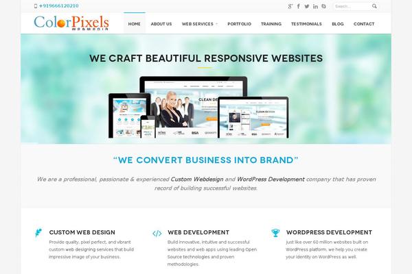 Savia theme site design template sample