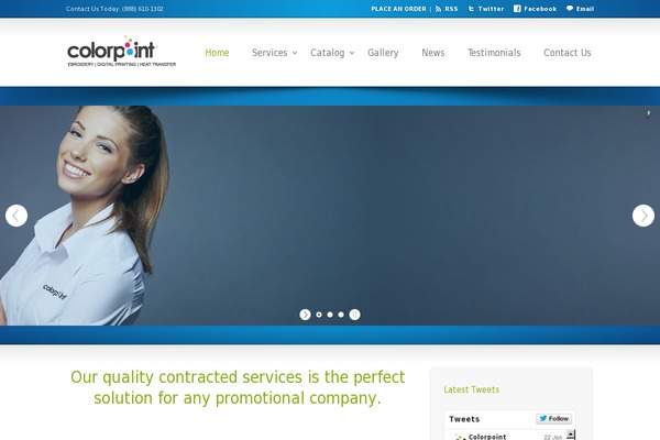 Site using WP Testimonial Widget plugin