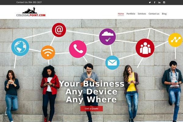 Dante theme site design template sample