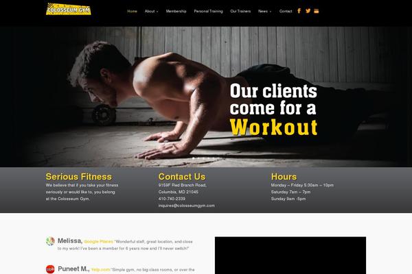 colosseumgym.com site used Colosseum