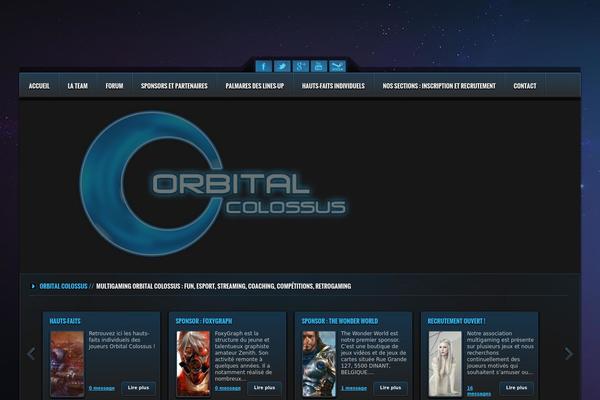 Orizon theme site design template sample