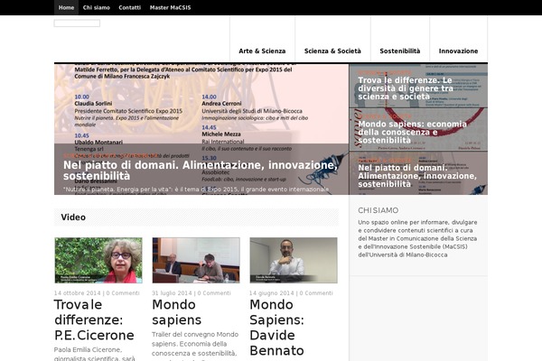 colpodiscienza.it site used Delicious Magazine