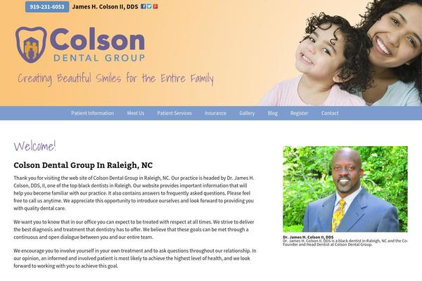 colsondentalgroup.com site used Colson