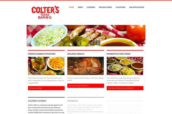 BBQ theme site design template sample
