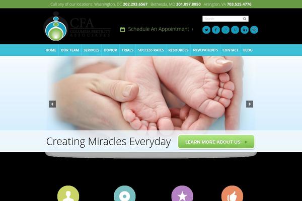 Cfa theme site design template sample