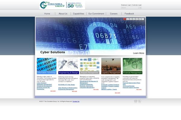 Columbia theme site design template sample