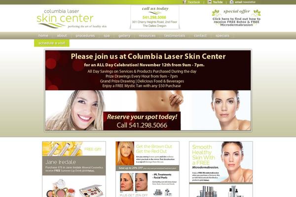 Columbia theme site design template sample