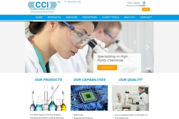 Cci theme site design template sample