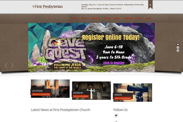 Churchope theme site design template sample