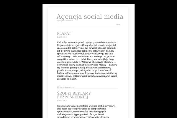 Clear theme site design template sample