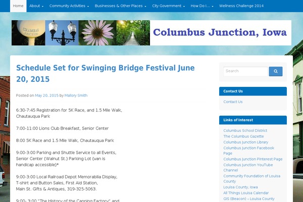 columbusjunctioniowa.org site used GovPress