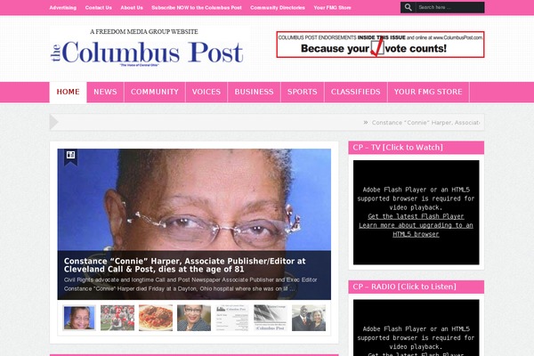 GoodNews theme site design template sample