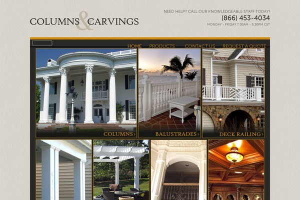 columnsandcarvings.com site used Columnscarvings-dv