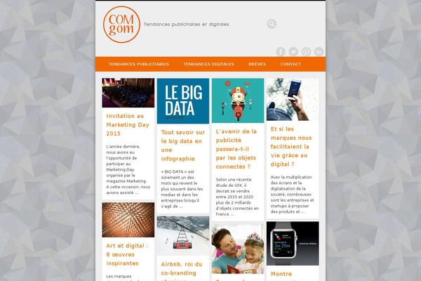 Site using 3D Tag Cloud plugin