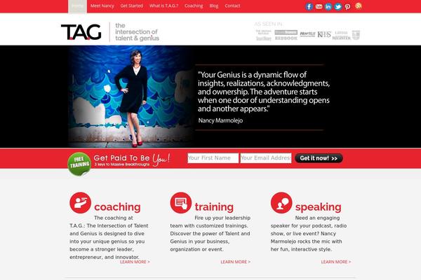 Radial theme site design template sample