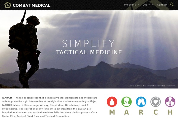 Combat theme site design template sample