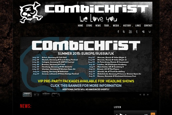 Prestige theme site design template sample