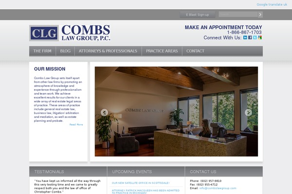 combslawgroup.com site used Clg