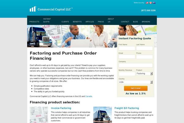 comcapfactoring.com site used Ccapital