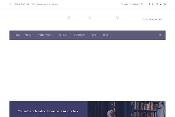 Attorna theme site design template sample