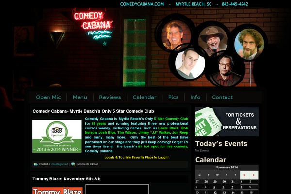 comedycabana.com site used Comedycab