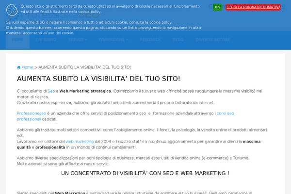 comefarecosa.com site used Professioneseo