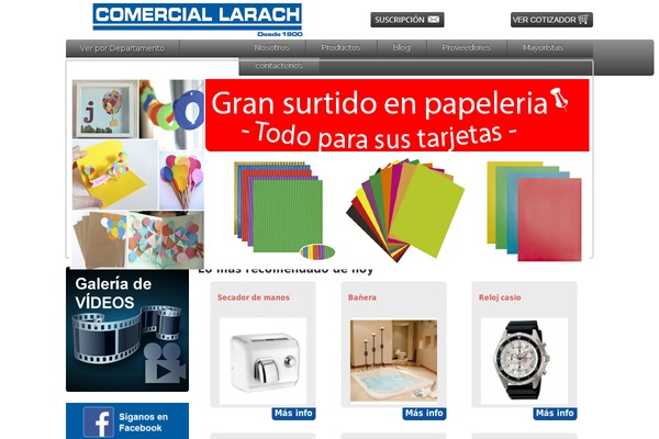 comerciallarach.com site used Comercial_larach