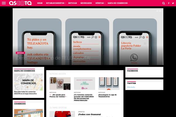 Flex Mag theme site design template sample