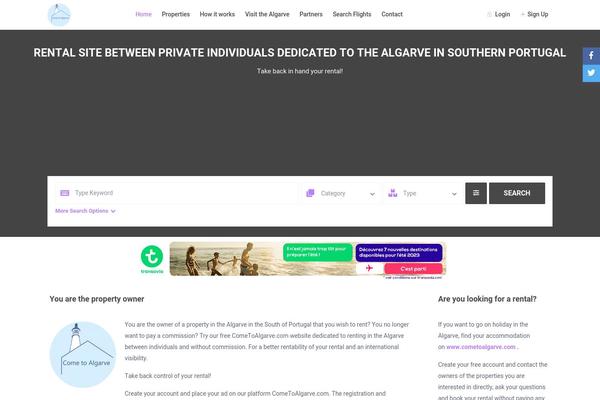 Wprentals theme site design template sample