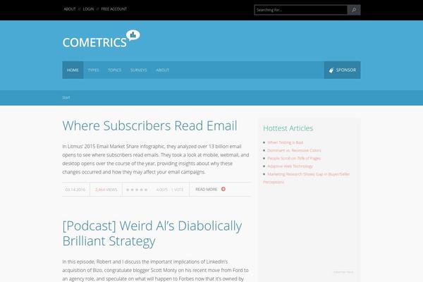 cometrics.co site used Metrics