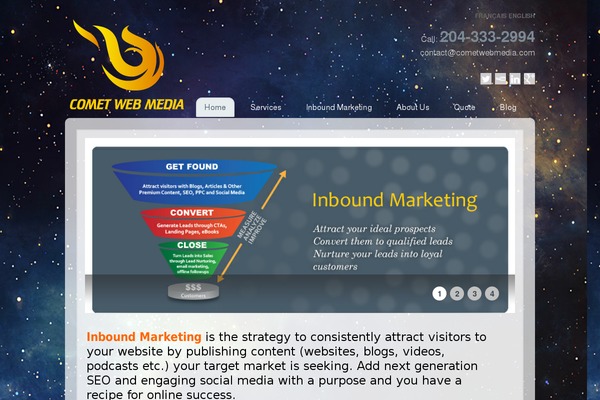 cometwebmedia.com site used Cwm