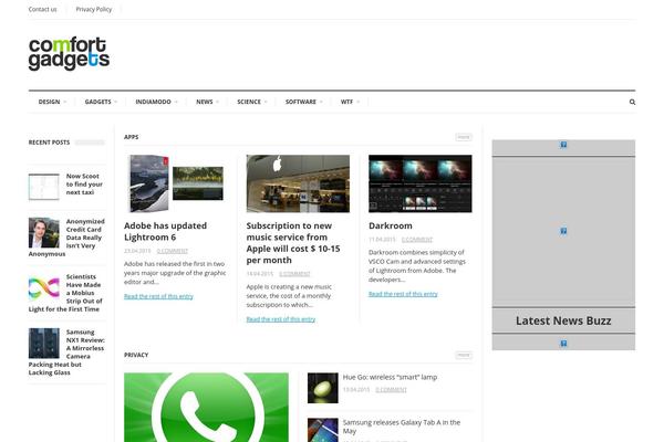 SuperNews theme site design template sample