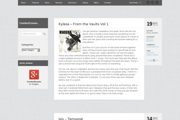 Dispatch theme site design template sample